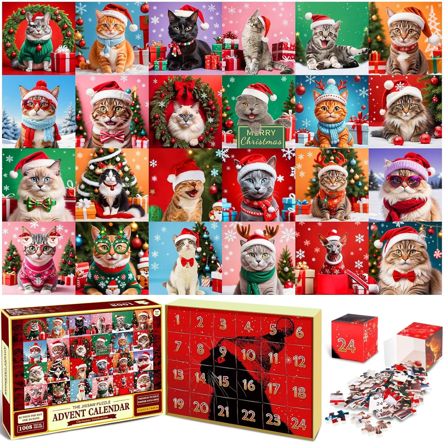 1000+Piece Advent Countdown to Christmas  Puzzle